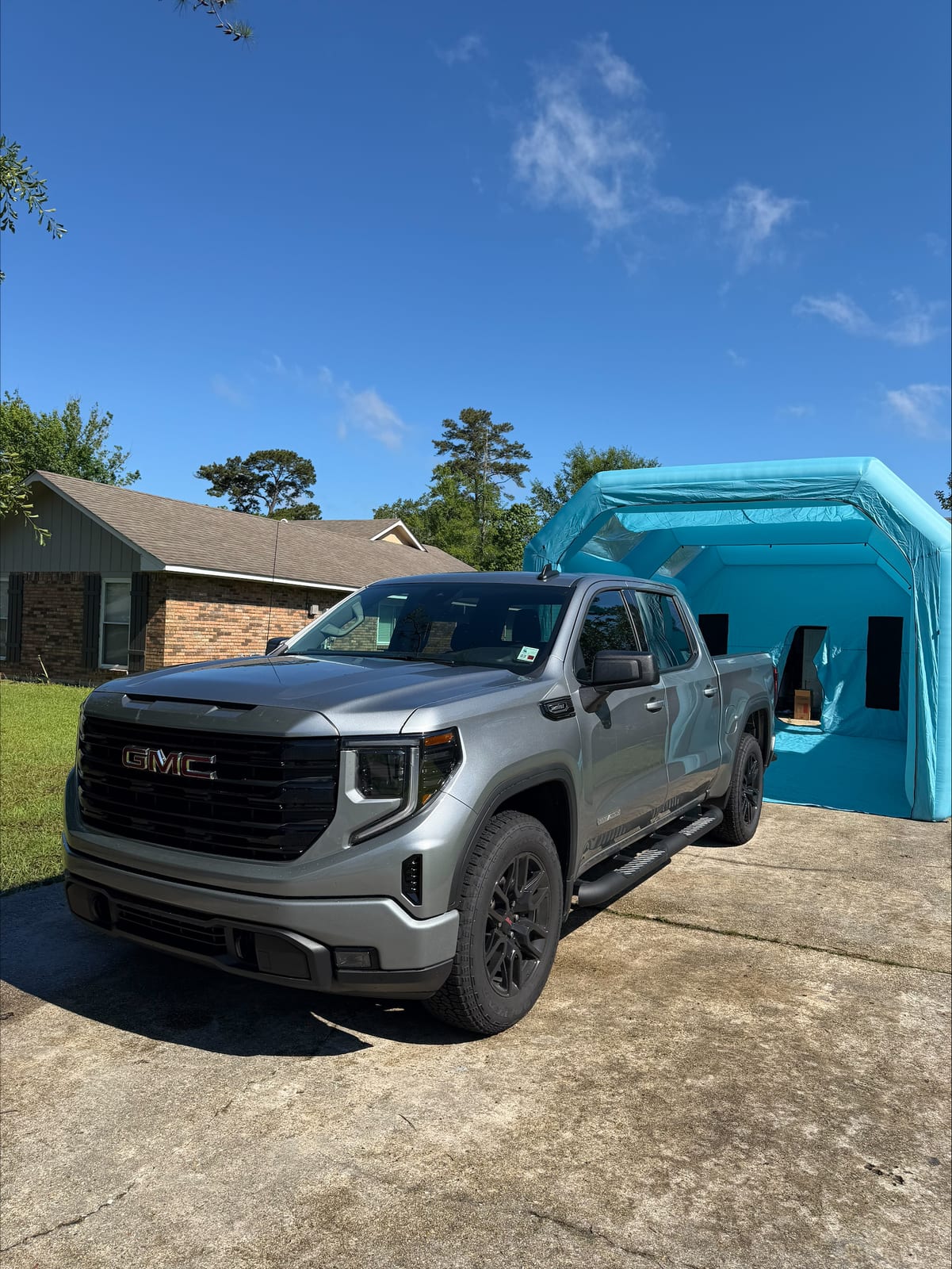GMC Sierra before window tint